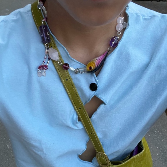 Bead Salad Necklace - Handmade - Picture 2 of 2